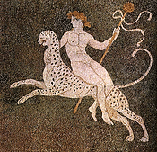 Dionysos auf Leopard